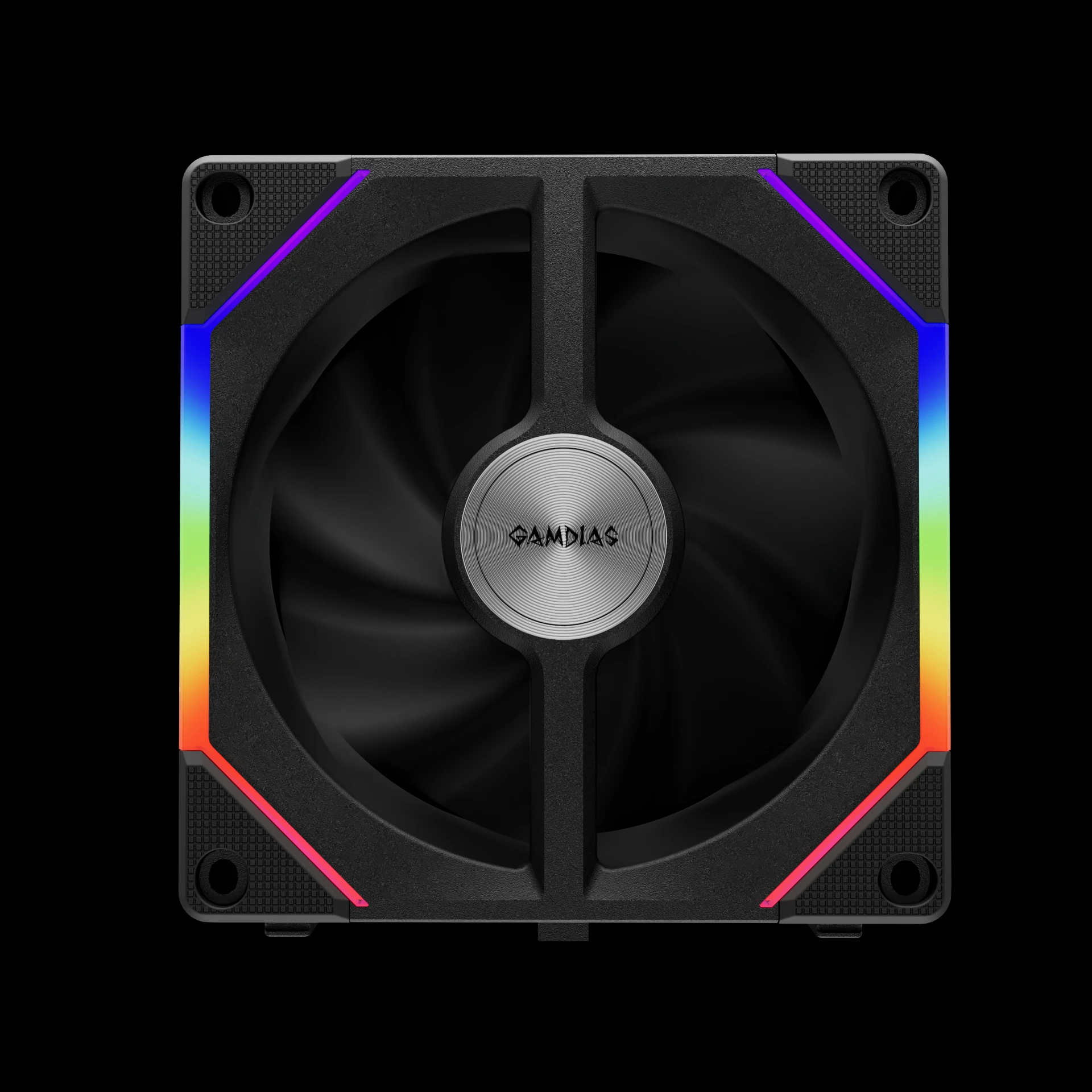 Вентилатори Gamdias AEOLUS P2-1203 Fan Pack 3x120mm, Swappable Fan Blades (Reverse Fan Blades Included), Daisy-Chain, Infinity Mirror, A-RGB