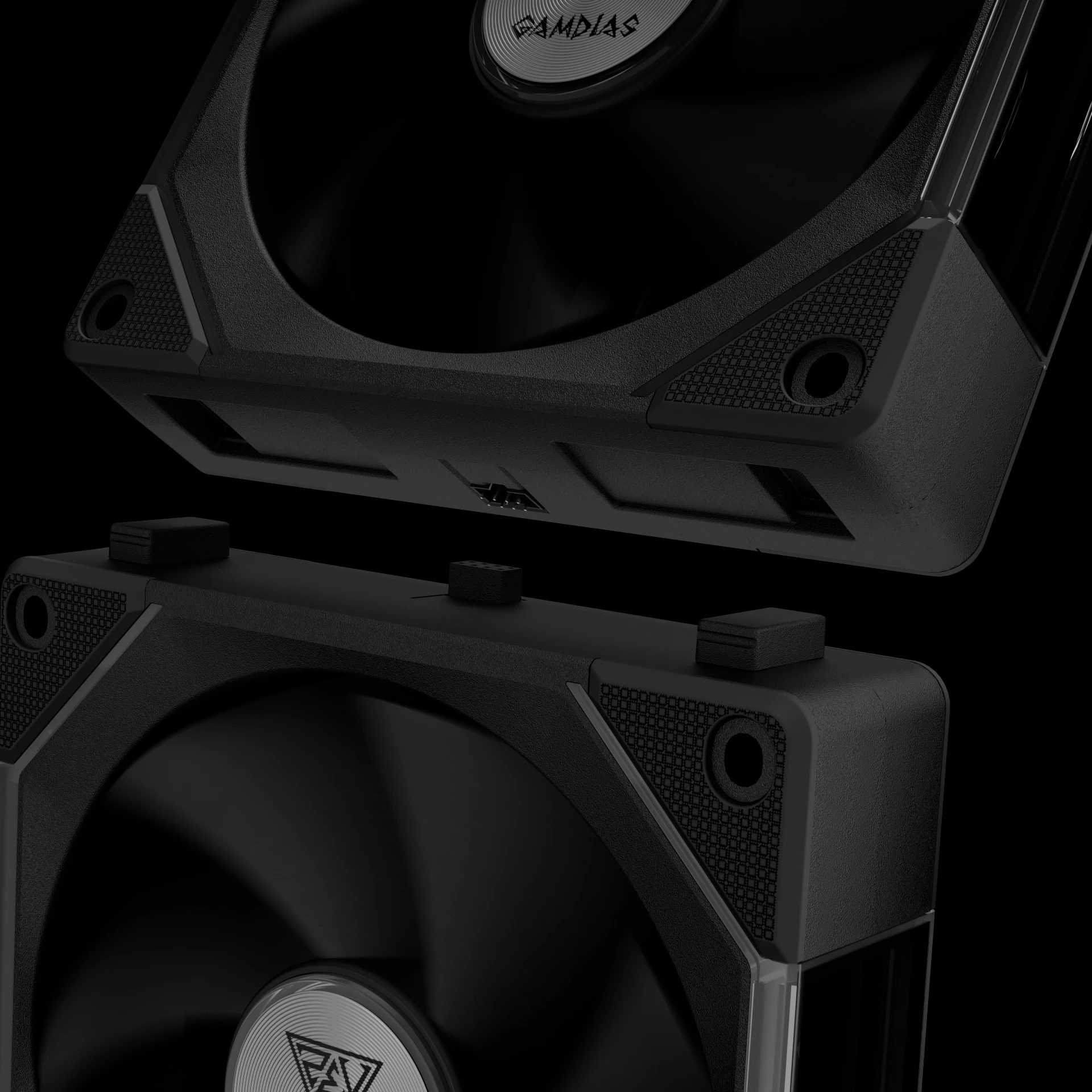 Вентилатори Gamdias AEOLUS P2-1203 Fan Pack 3x120mm, Swappable Fan Blades (Reverse Fan Blades Included), Daisy-Chain, Infinity Mirror, A-RGB
