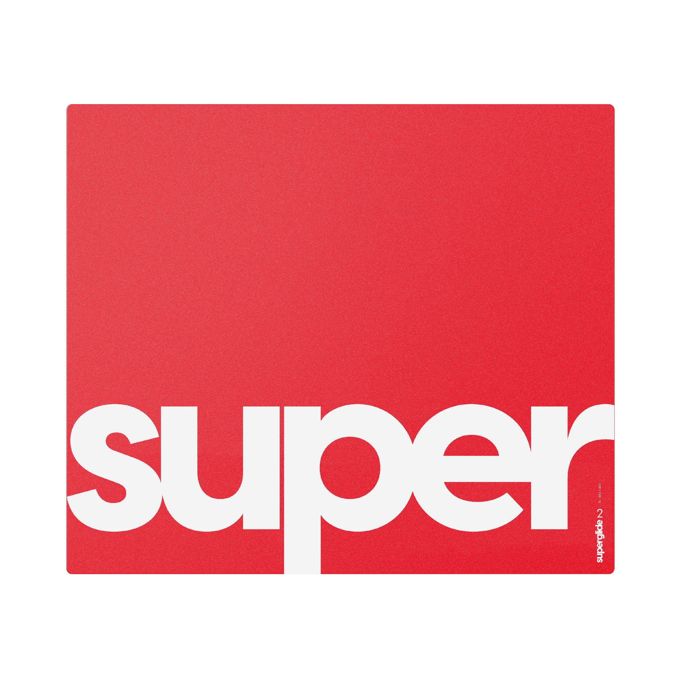 Superglide профессиональный стеклянный игровой пад для мыши Gaming Glass Mousepad Superglide Pad v2 XL Red - 490 x 420 mm