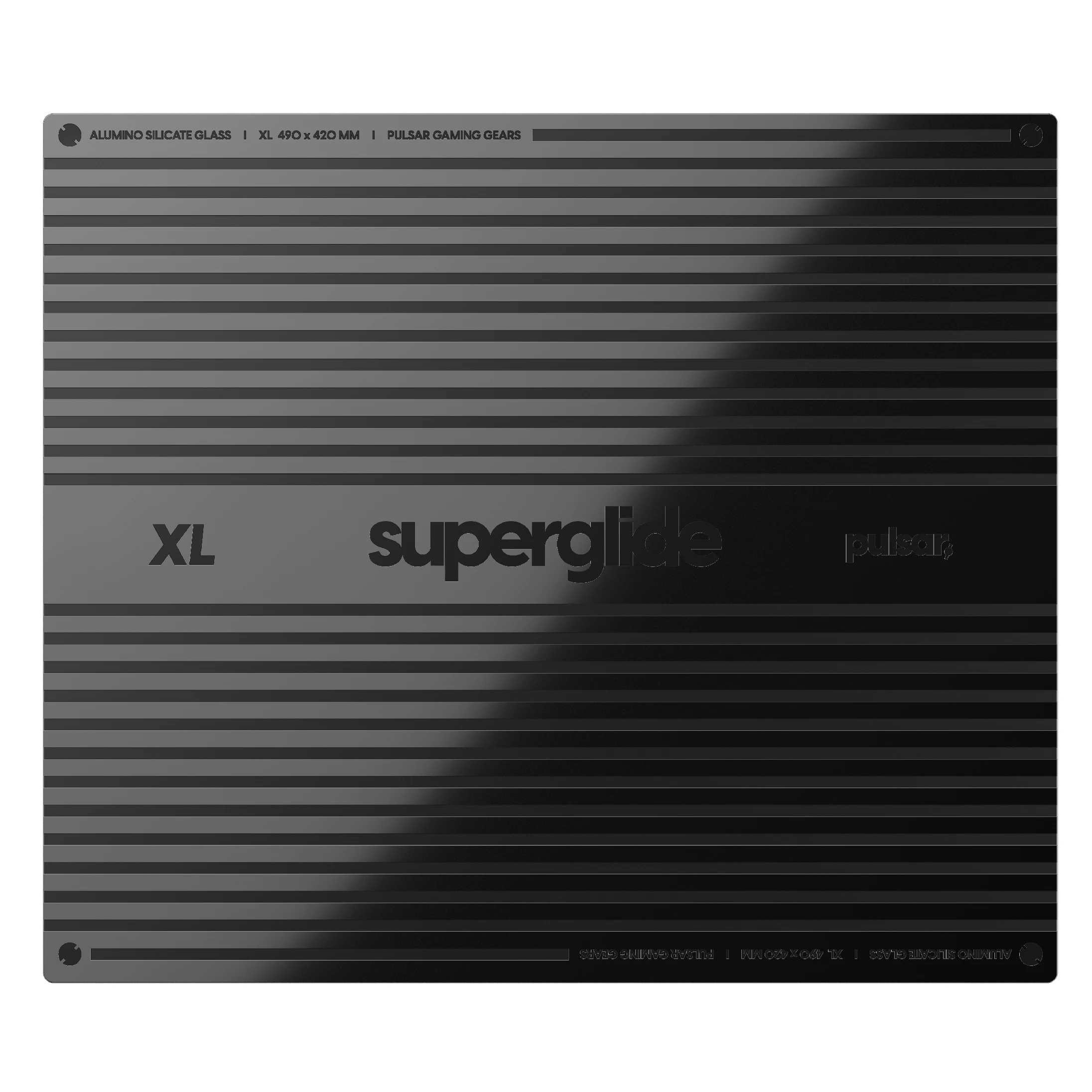 Superglide профессиональный стеклянный игровой пад для мыши Gaming Glass Mousepad Superglide Pad v2 XL Red - 490 x 420 mm