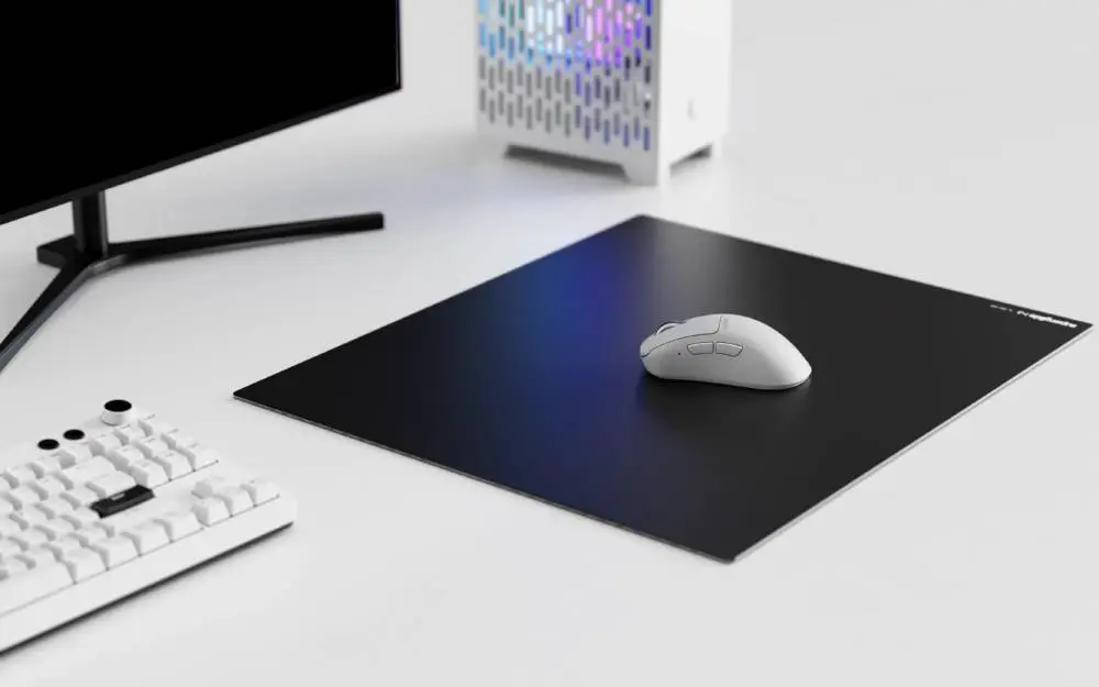 Superglide професионален стъклен геймърски пад за мишка Gaming Glass Mousepad Superglide Pad v2 XL Black - 490 x 420 mm