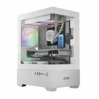 Кутия Gamdias AURA GC9M White Case mATX 3 x 120 mm A-RGB, Tempered Glass