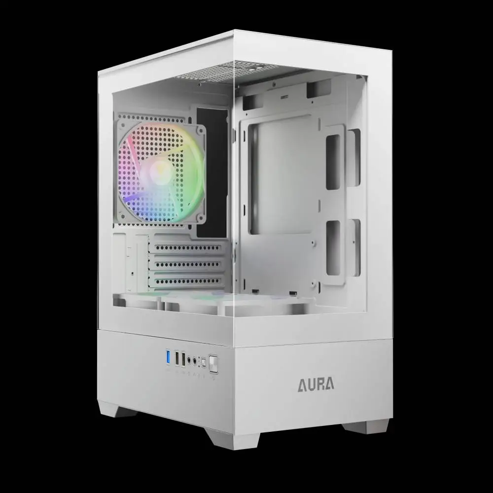 Κουτί Gamdias AURA GC9M White Case mATX 3 x 120 mm A-RGB, Tempered Glass