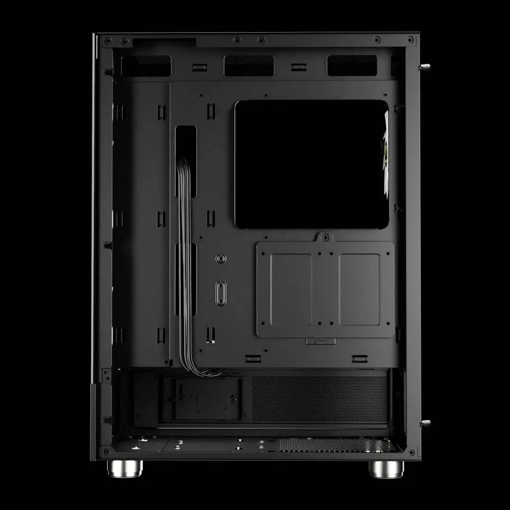 Кутия Gamdias ATLAS E1 Case ATX 3 x 120 mm A-RGB, Digital Display, Tempered Glass