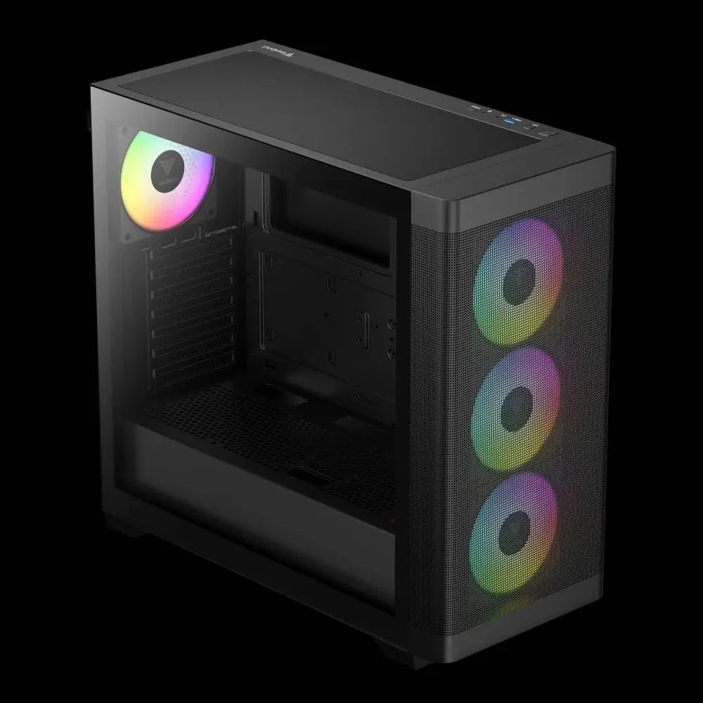 Кутия Gamdias ATHENA M3 Black Case E-ATX USB-C 4 x 120 mm A-RGB Mesh Tempered Glass
