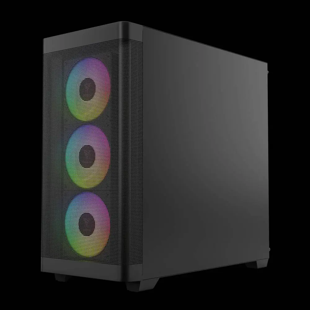 Кутия Gamdias ATHENA M3 Black Case E-ATX USB-C 4 x 120 mm A-RGB Mesh Tempered Glass