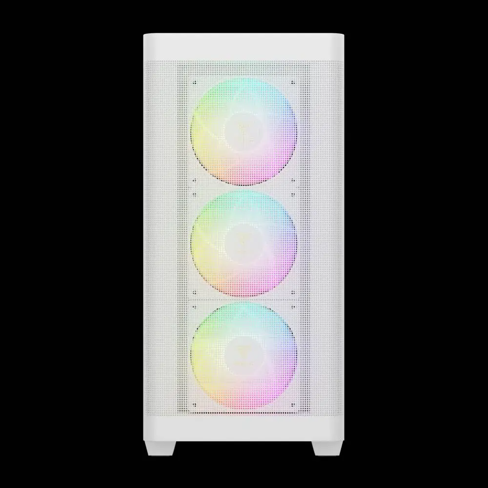 Кутия Gamdias ATHENA M3 White Case E-ATX USB-C 4 x 120 mm A-RGB Mesh Tempered Glass