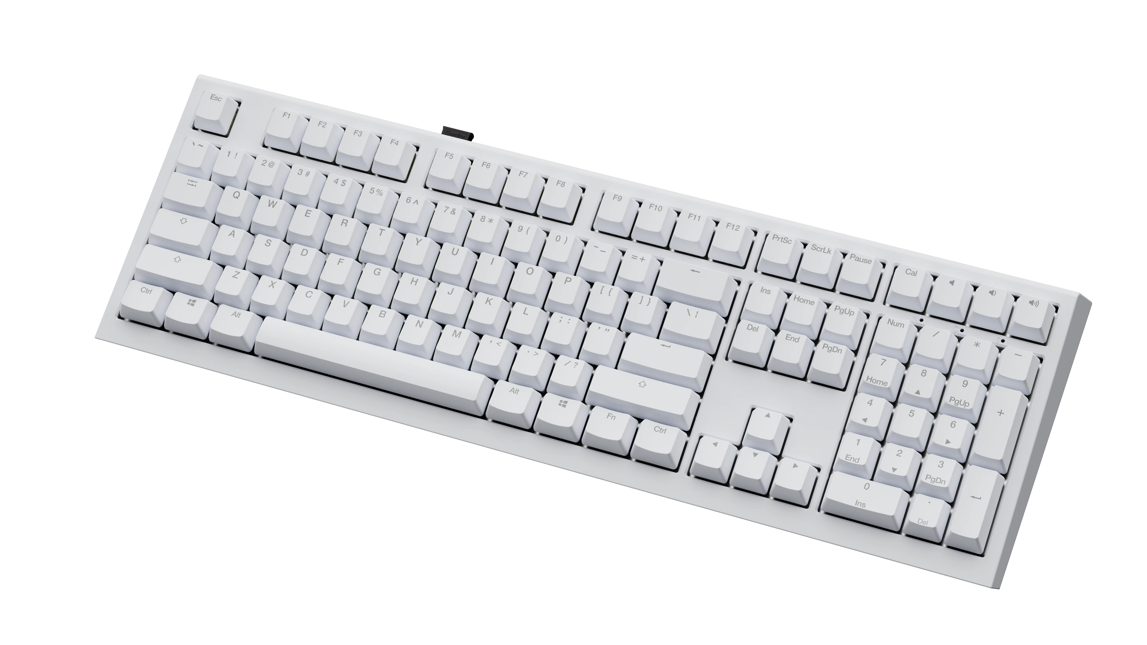 Геймърска механична клавиатура Ducky One X Wireless White - Ducky AI Switches [Linear], Bluetooth, 2.4
