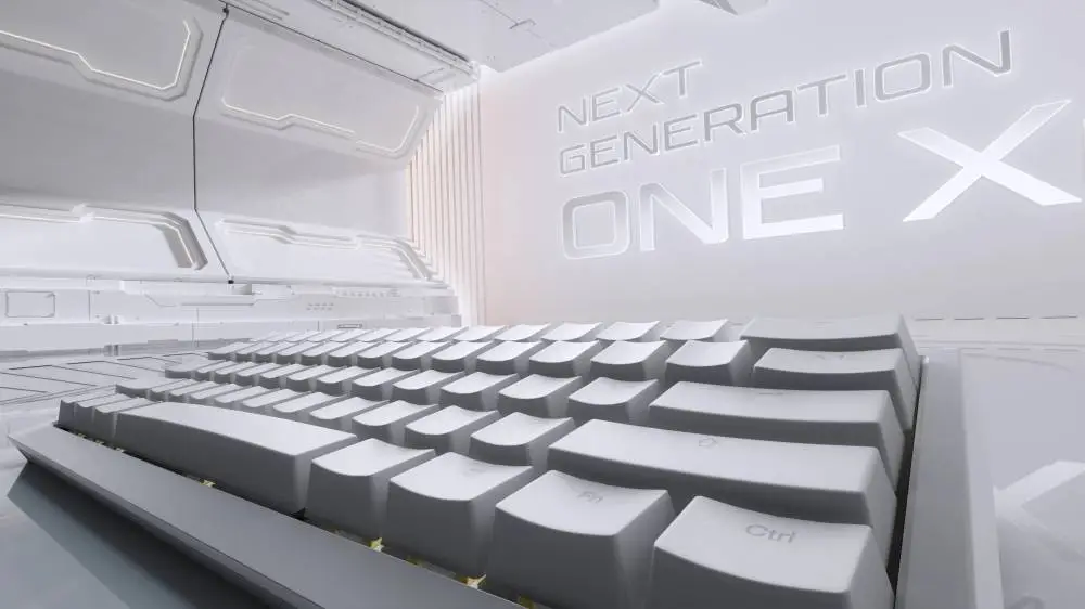 Геймърска механична клавиатура Ducky One X Wireless White - Ducky AI Switches [Linear], Bluetooth, 2.4