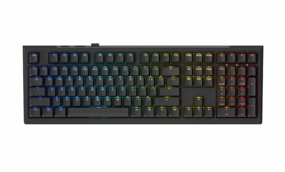 Gaming mechanische Tastatur Ducky One X Wireless Black - Ducky AI Switches [Linear], Bluetooth, 2.4