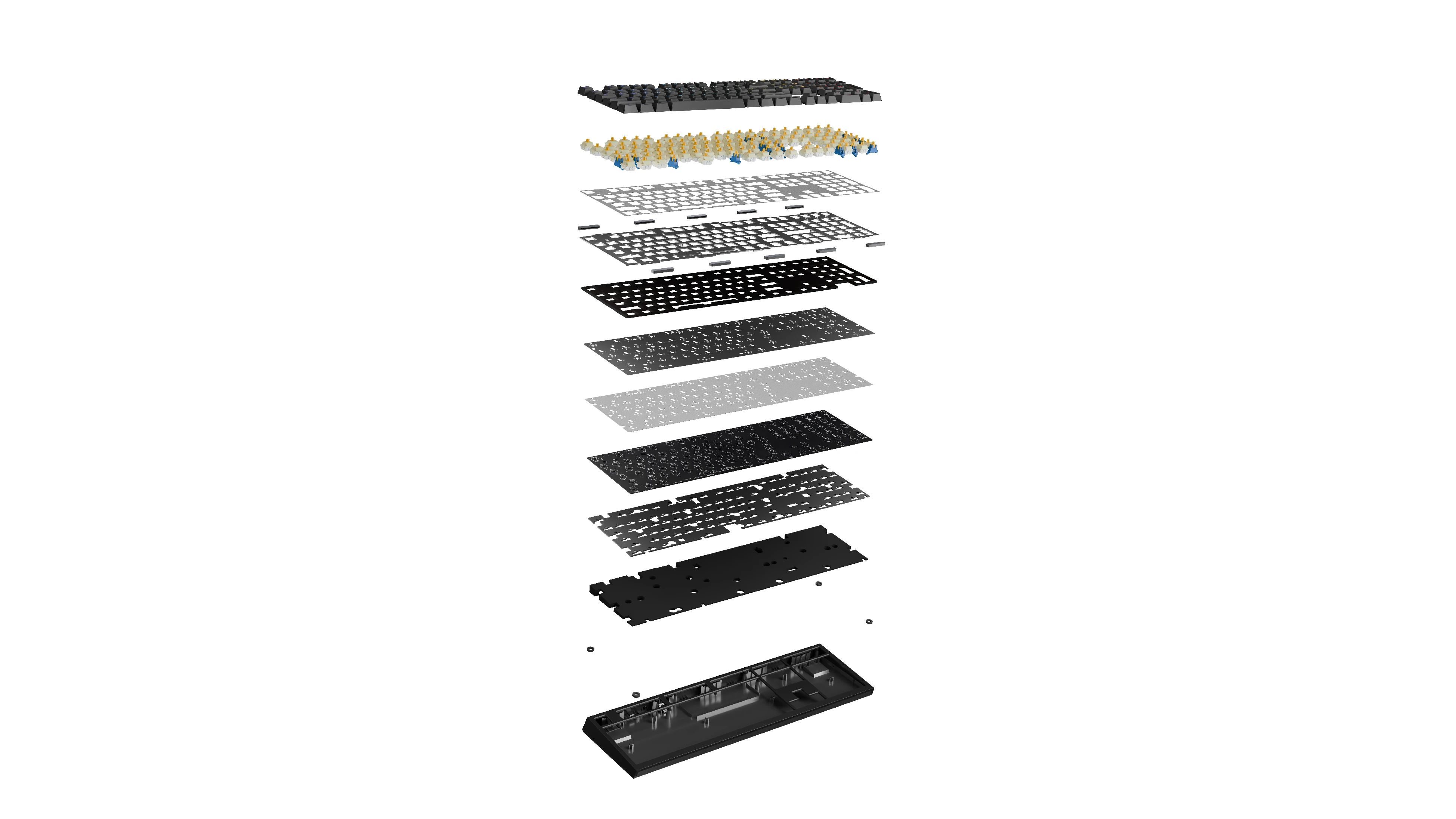 Геймърска механична клавиатура Ducky One X Wireless Black - Ducky AI Switches [Linear], Bluetooth, 2.4