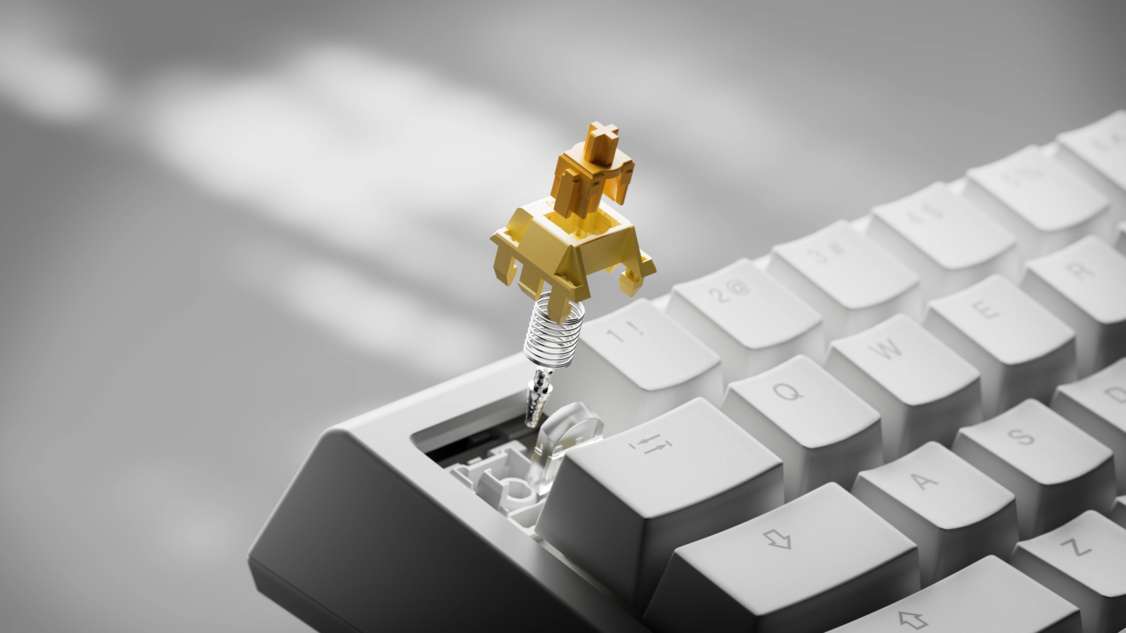 Геймърска механична клавиатура Ducky One X Wireless Black - Ducky AI Switches [Linear], Bluetooth, 2.4