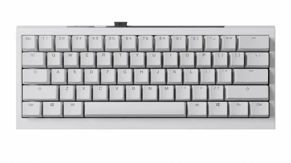 Геймърска механична клавиатура Ducky One X Mini Wireless White - Ducky AI Switches [Linear], Bluetooth