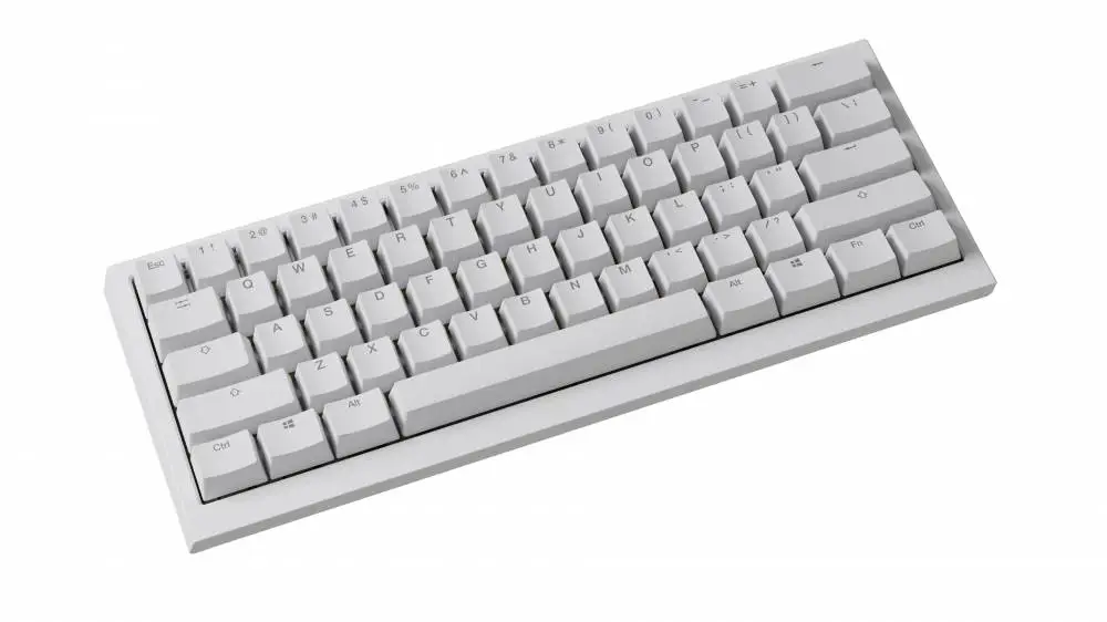 Геймърска механична клавиатура Ducky One X Mini Wireless White - Ducky AI Switches [Linear], Bluetooth