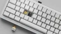 Геймърска механична клавиатура Ducky One X Mini Wireless White - Ducky AI Switches [Linear], Bluetooth