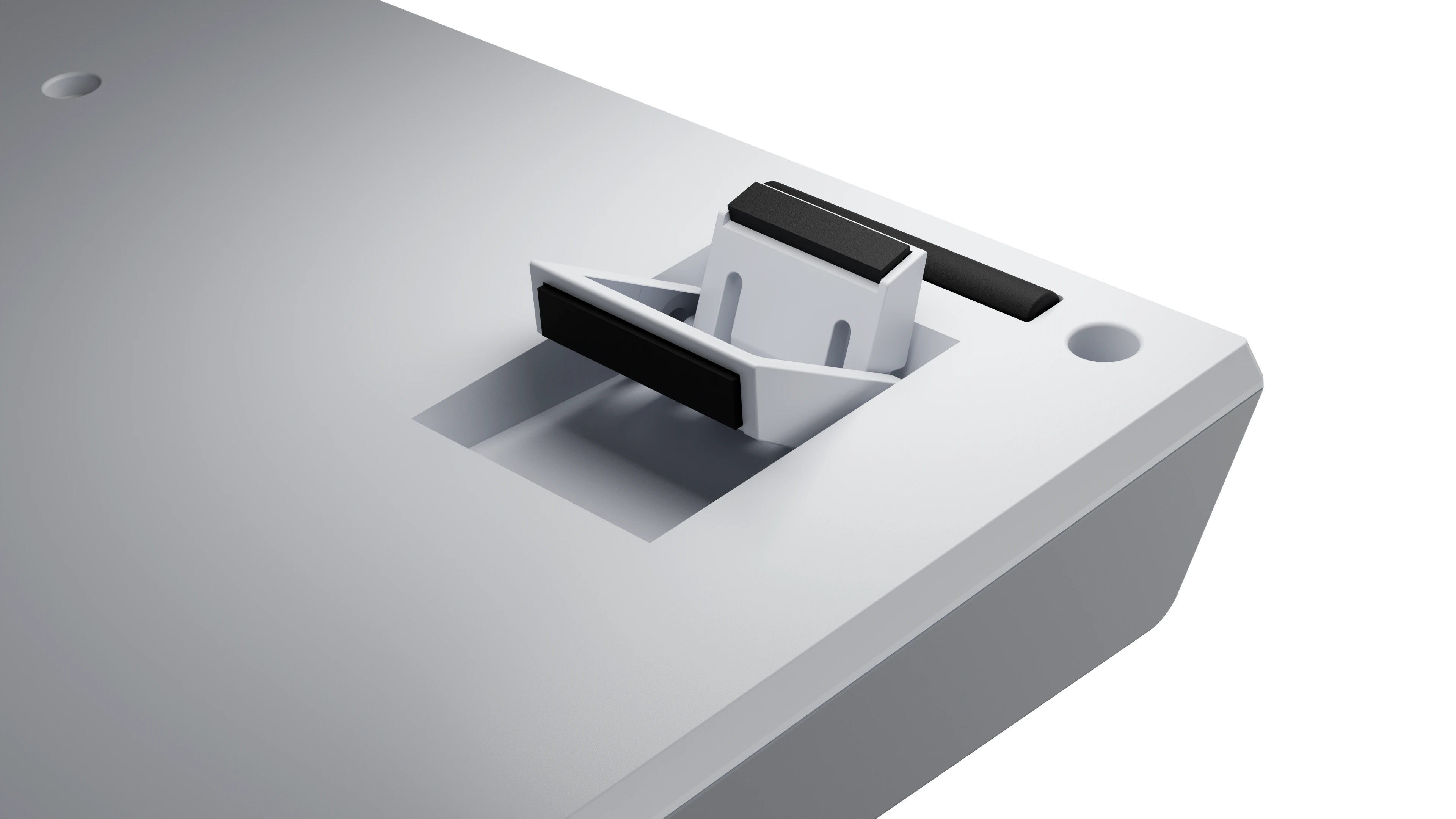 Геймърска механична клавиатура Ducky One X Mini Wireless White - Ducky AI Switches [Linear], Bluetooth