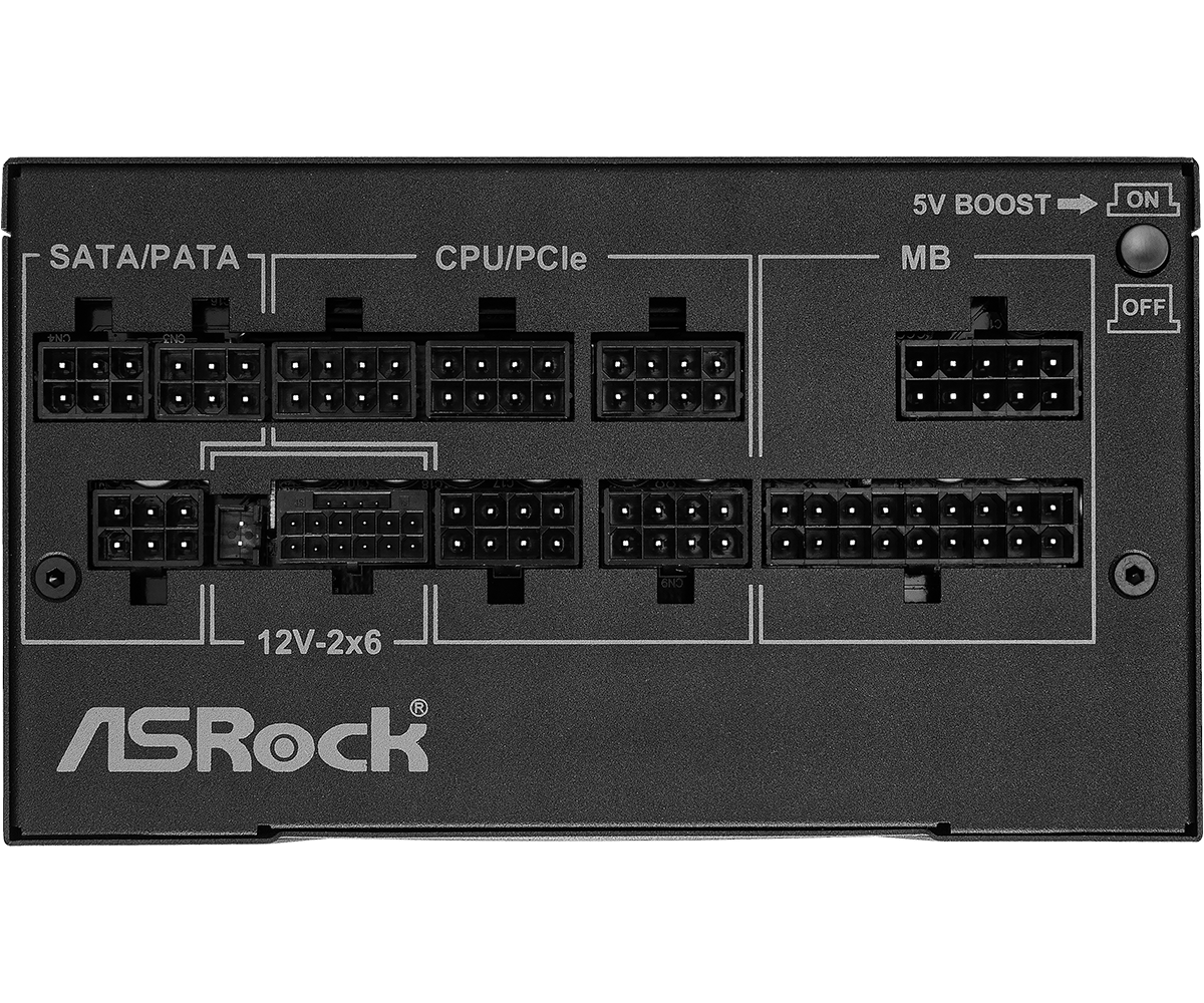 Захранване ASRock Phantom Gaming 1000W 80 Plus Gold, ATX 3.1, PCIe 5.1 - PG-1000G