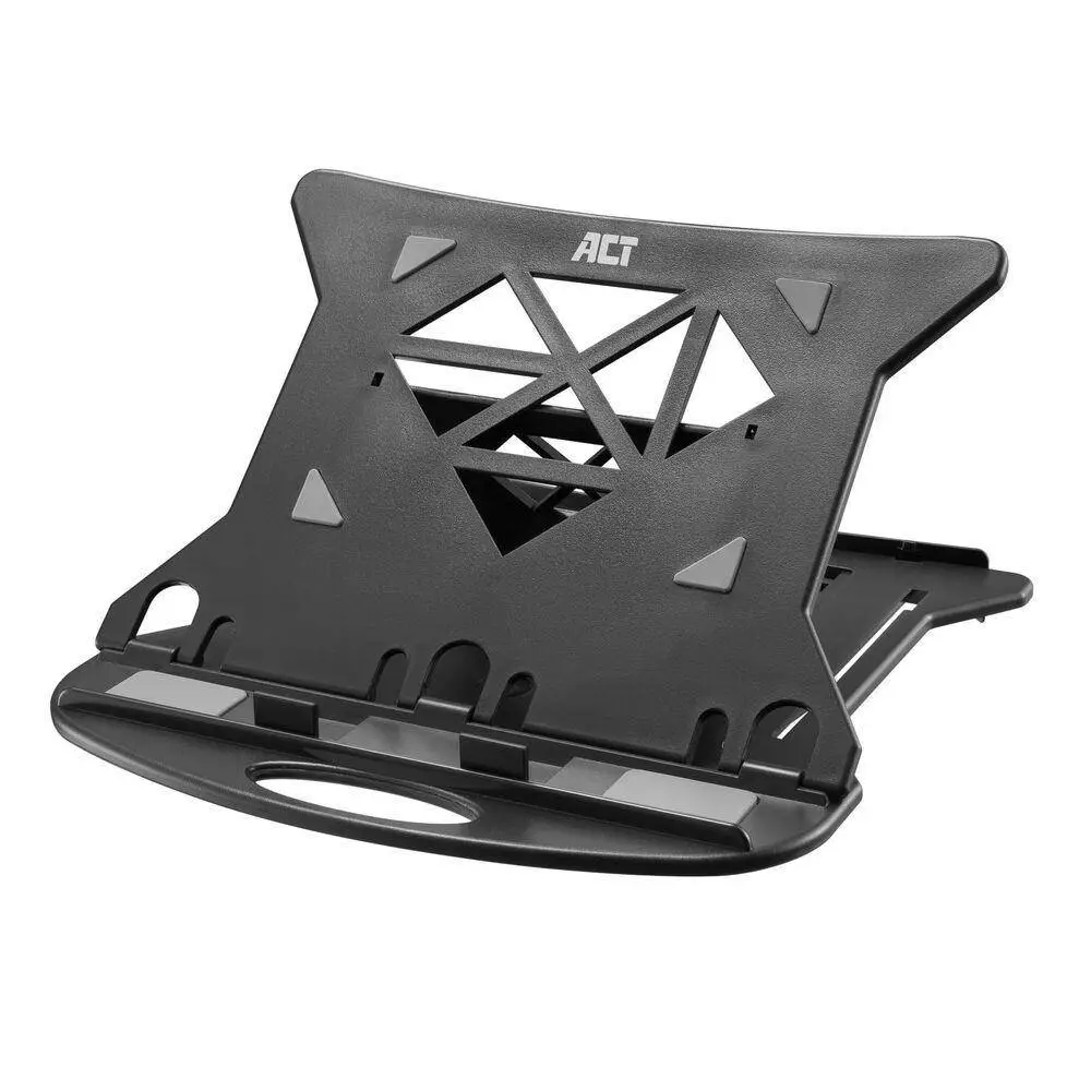 Support léger pliable pour ordinateur portable ACT AC8150, 7 positions, Noir