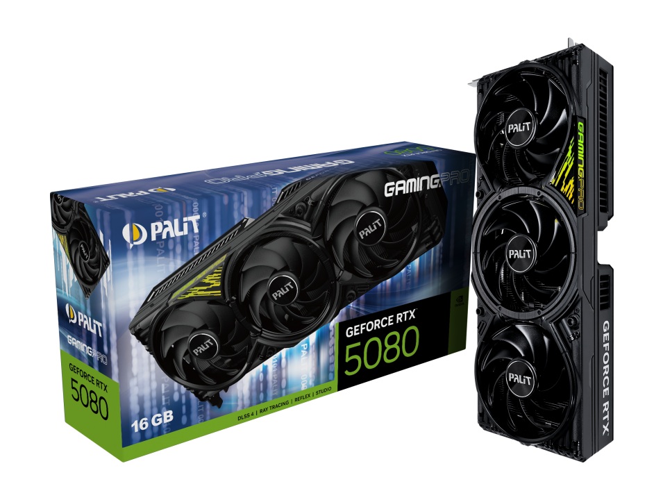 Видео карта Palit GeForce RTX 5080 GamingPro V1 16GB - NE75080019T2-GB2031Y