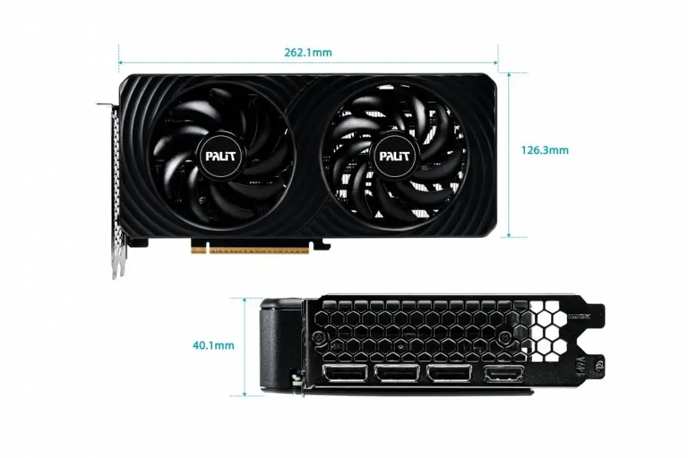 Видео карта Palit GeForce RTX 5060 Ti Dual 8GB - NE7506T019P1-GB2062D