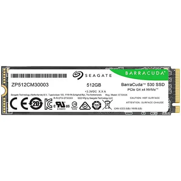 Диск SSD Seagate Barracuda 530 512GB M.2 2280 NVMe PCIe Gen4x4 - ZP512CM3A003