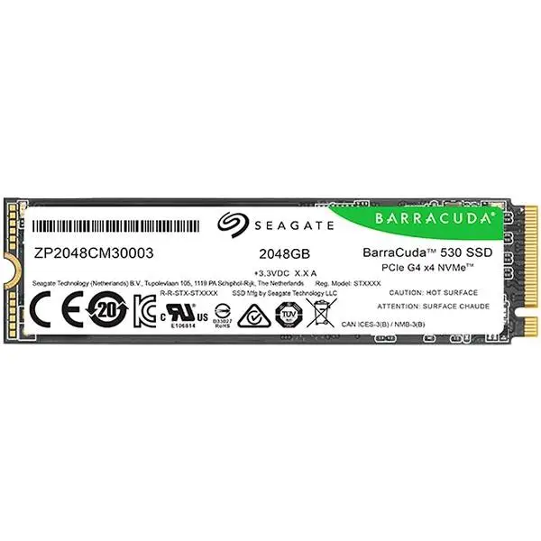 Диск SSD Seagate Barracuda 530 2TB M.2 2280 NVMe PCIe Gen4x4 - ZP2048CM3A003