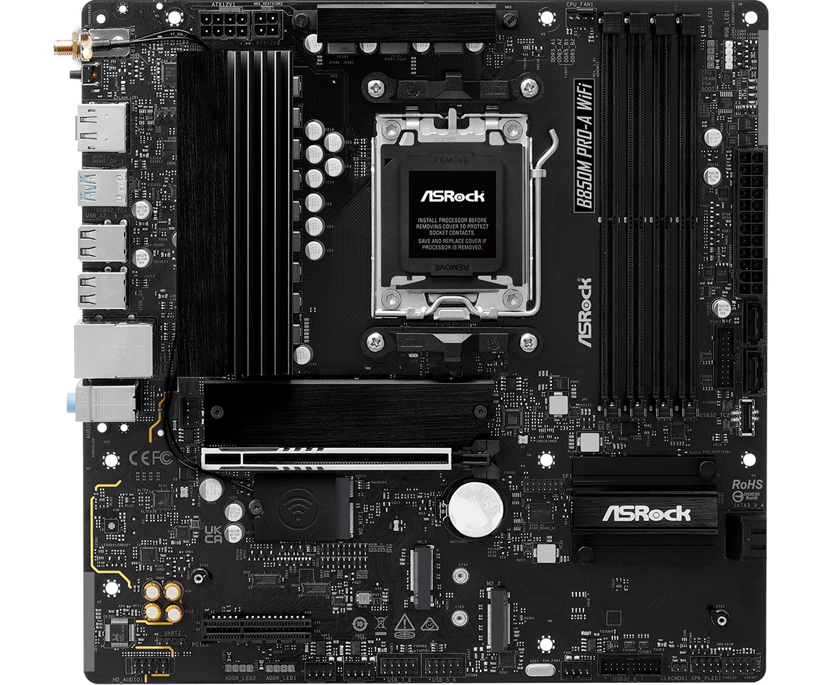 Дънна платка Asrock B850M PRO-A WIFI 
