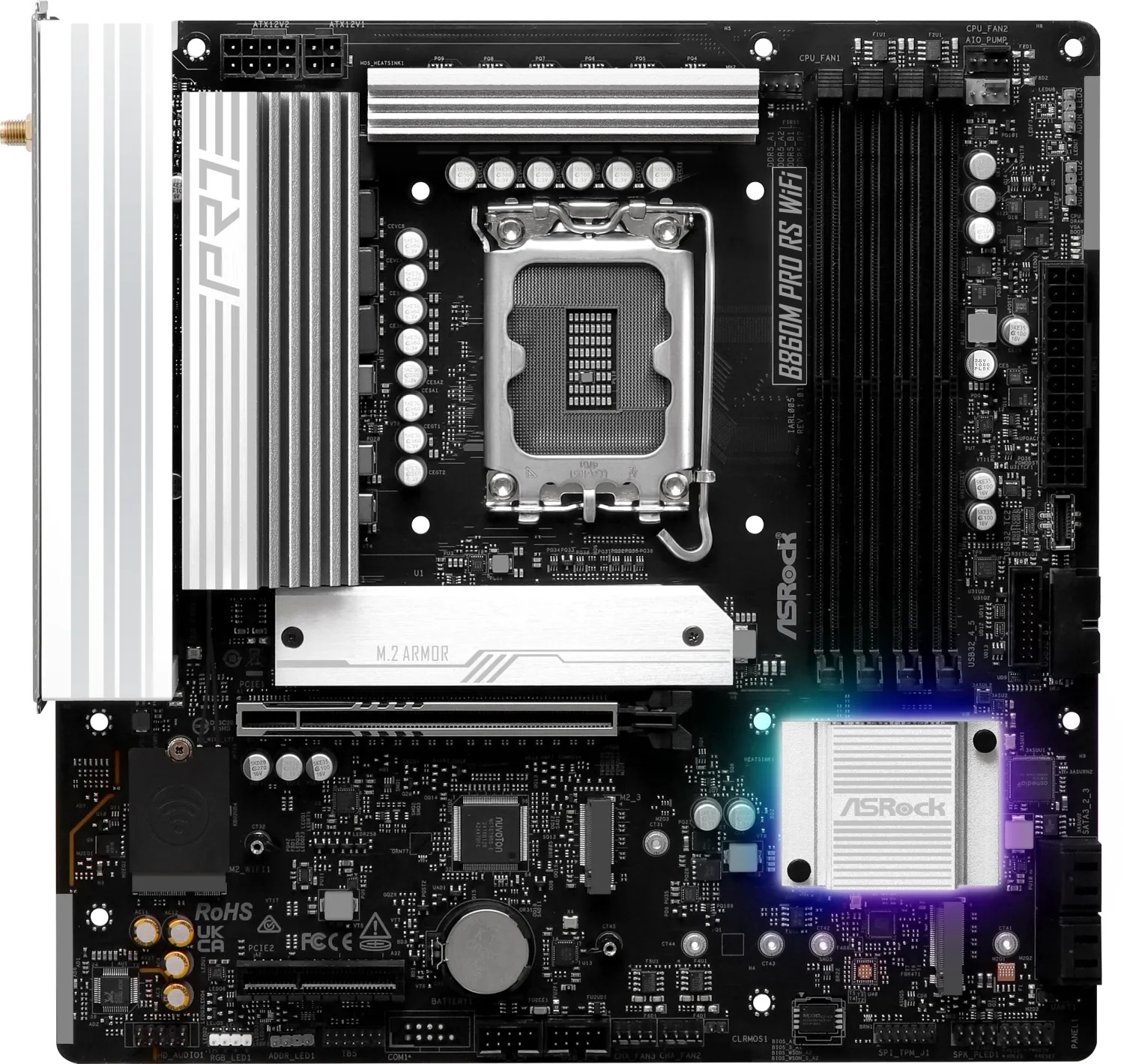 Дънна платка Asrock B860M PRO RS WIFI LGA1851