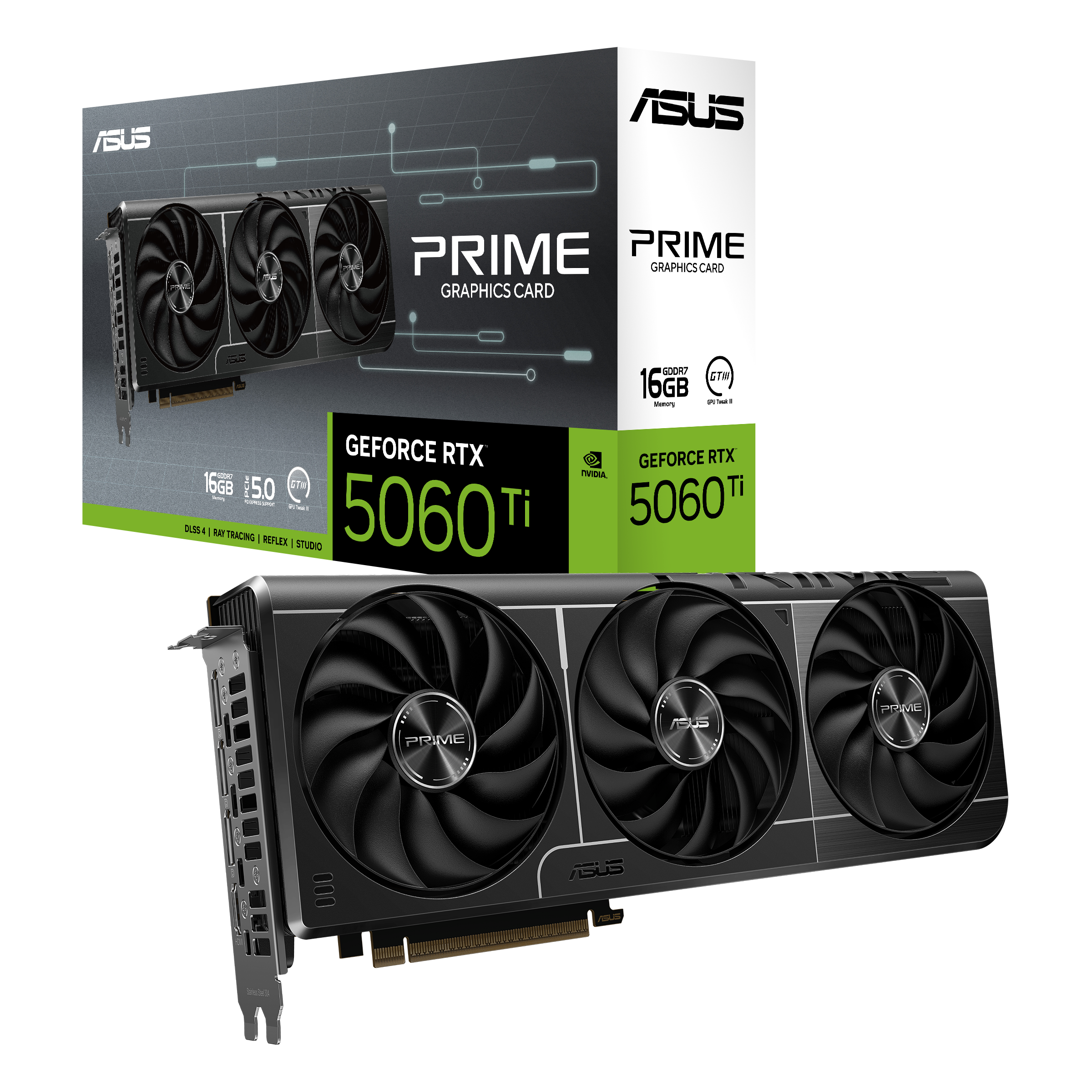 Видео карта ASUS PRIME RTX 5060 Ti 16GB GDDR7 - 90YV0MH3-M0NA00