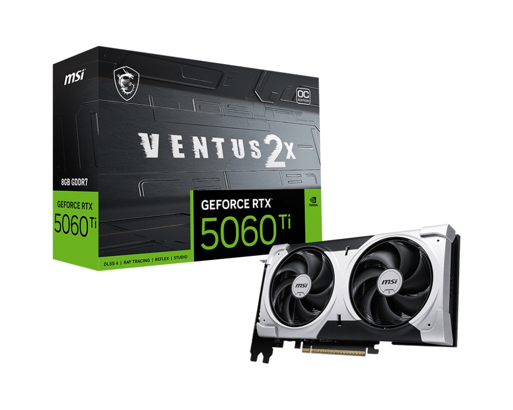 Видео карта MSI GeForce RTX 5060 Ti 8G VENTUS 2X OC PLUS