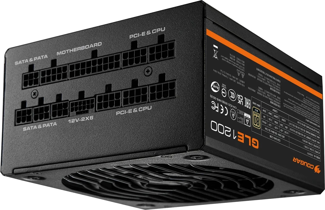 Alimentation COUGAR GLE 1000 (1000W) 80 Plus Gold ATX 3.1, PCIe 5.1 PSU Fully Modular