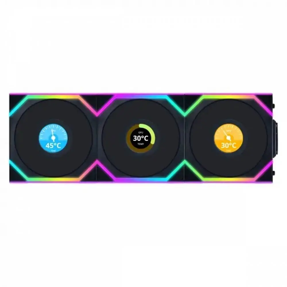 Fans 3pcs Lian Li UNI FAN SL Wireless LCD ARGB PWM - 120 mm Black