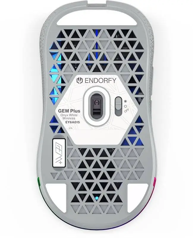 Геймърска безжична мишка ENDORFY Gem Plus - Onyx White