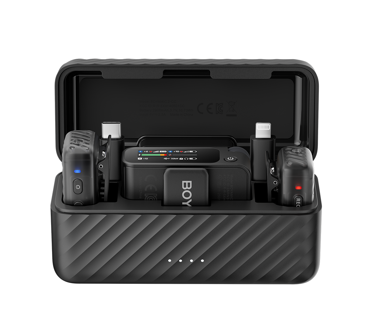 Безжична система микрофони All-in-One BOYA BOYAMIC 2