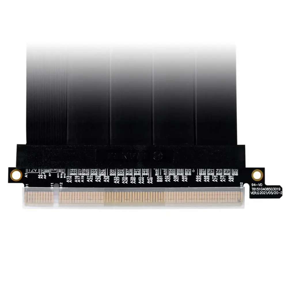 Кабел Lian Li PW-PCIV-4-90X PCIe 4.0 Riser Cable - 900mm, Черен