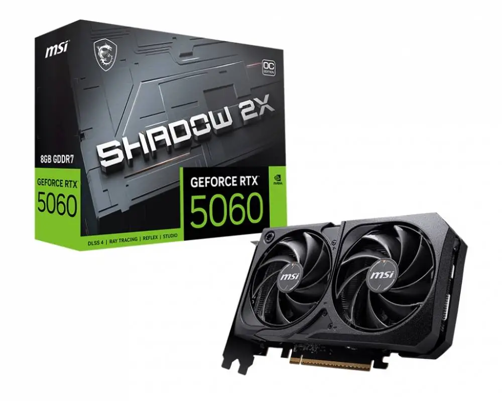 Видео карта MSI GeForce RTX 5060 8G SHADOW 2X OC
