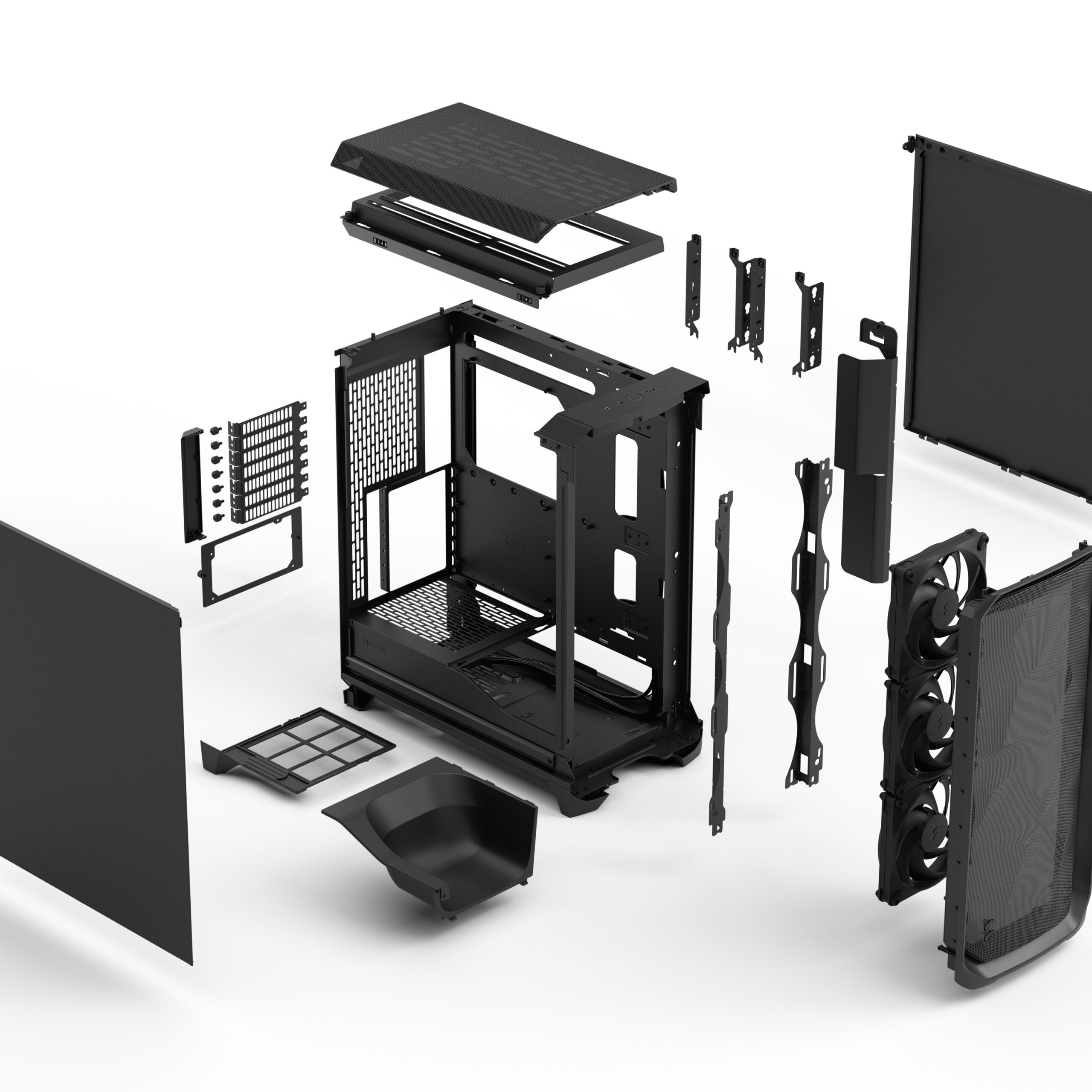 Кутия Fractal Meshify 3 SOLID Black - FD-C-MES3A-01