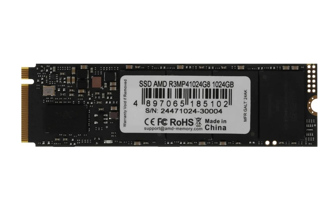 Диск SSD AMD Radeon 1TB M.2 2280 NVMe PCIe Gen 4 - R3MP41024G8