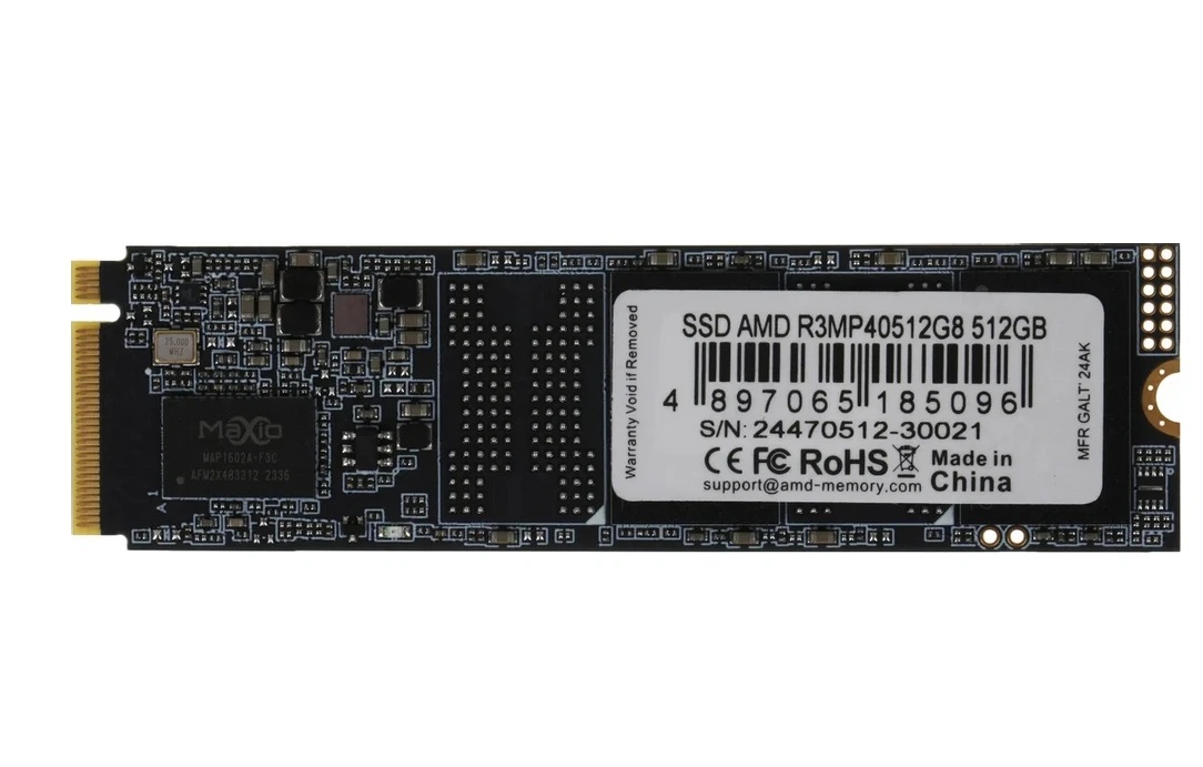 Диск SSD AMD Radeon 512GB M.2 2280 NVMe PCIe Gen 4 - R3MP40512G8