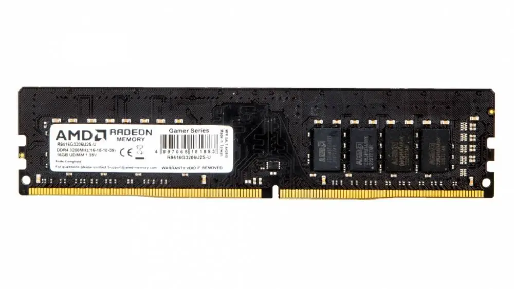 Памет AMD Radeon 16GB DDR4 3200MHz CL16 Retail - R9416G3206U2S-U