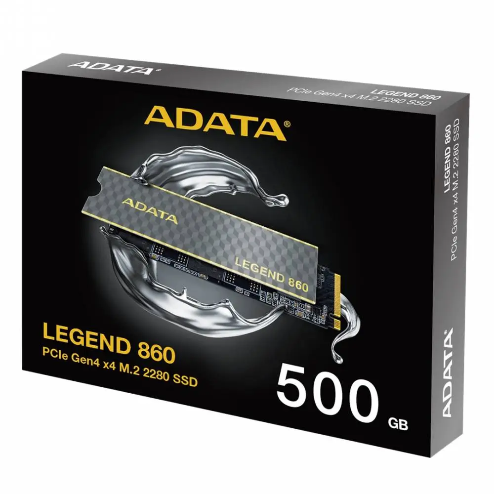 Диск ADATA LEGEND 860 512GB M.2 2280 NVMe PCIe Gen4x4 - SLEG-860-500GC
