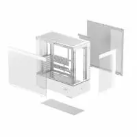 Кутия DeepCool CH690 DIGITAL White Case ATX