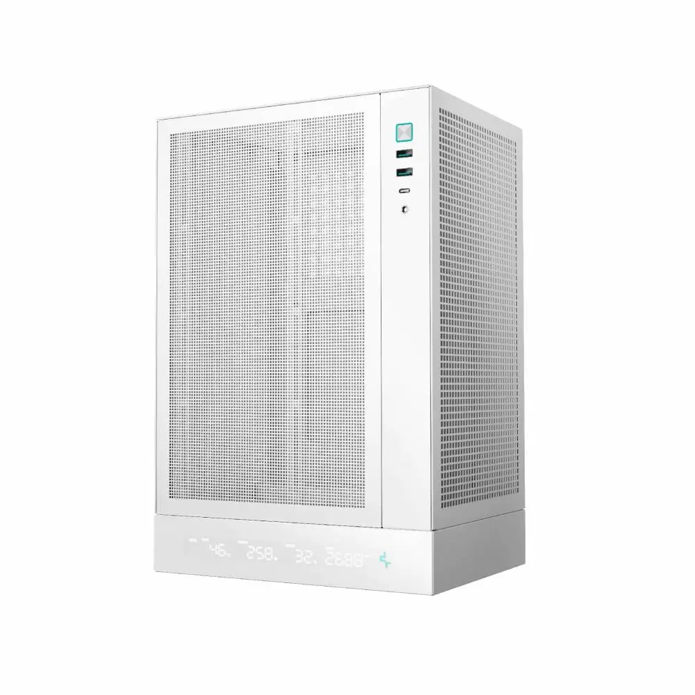 Кутия DeepCool CH170 DIGITAL White Case mini-ITX