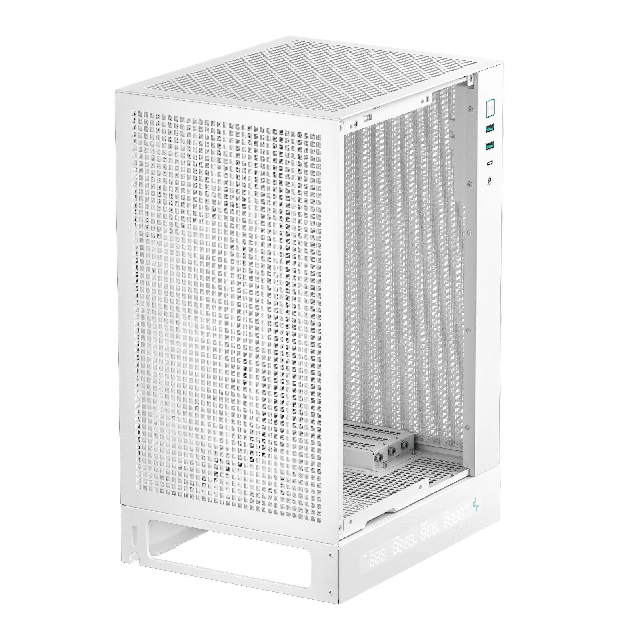 Кутия DeepCool CH170 DIGITAL White Case mini-ITX