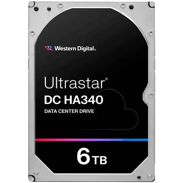 Твъд диск WD Server Ultrastar DC HA340 6TB 512e SE, 3.5’’, 256MB, 7200 RPM, SATA3 6Gb/s - WUS721206BLE6L4