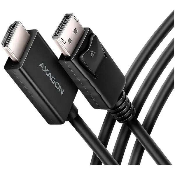Кабел AXAGON RVD-HI20C2 DisplayPort - HDMI 2.0 cable 1.8m 4K/60Hz