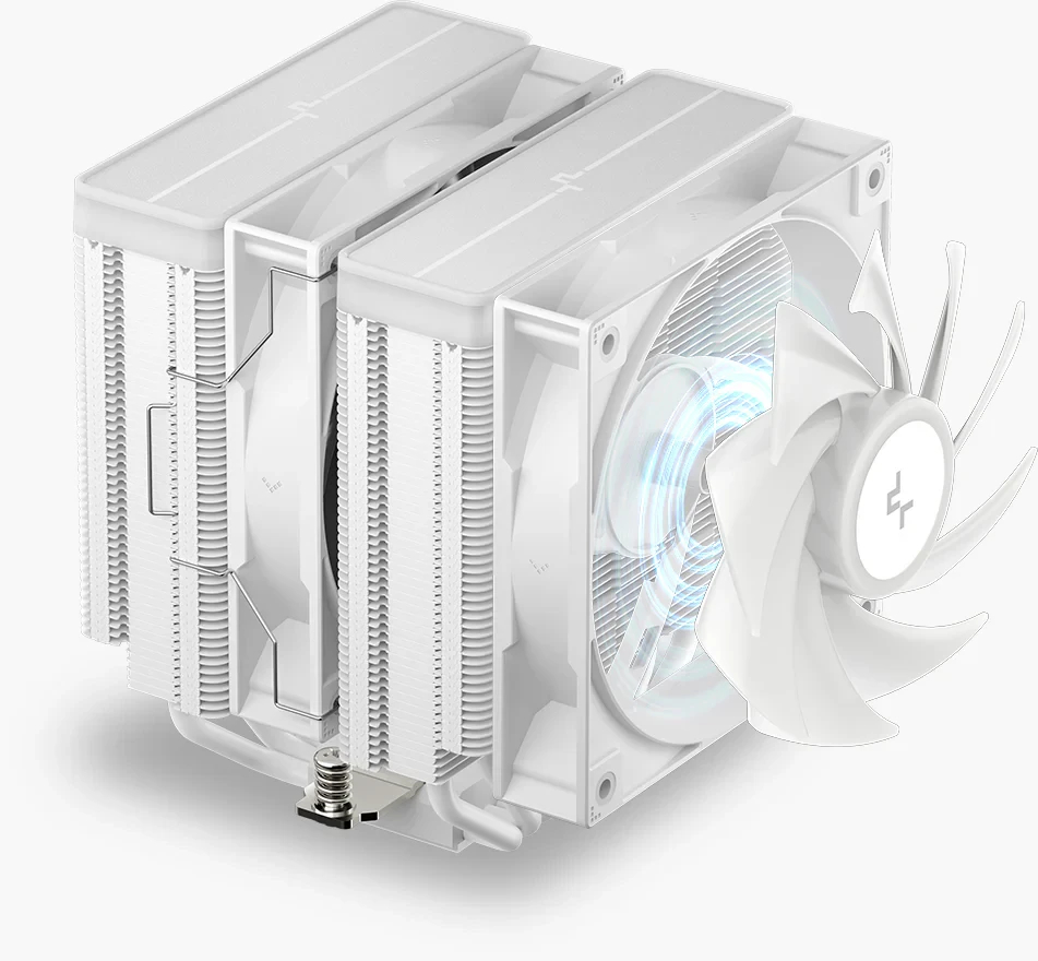 Охладител за процесор DeepCool AG620 WH ARGB V2 Dual-Tower CPU Cooler 