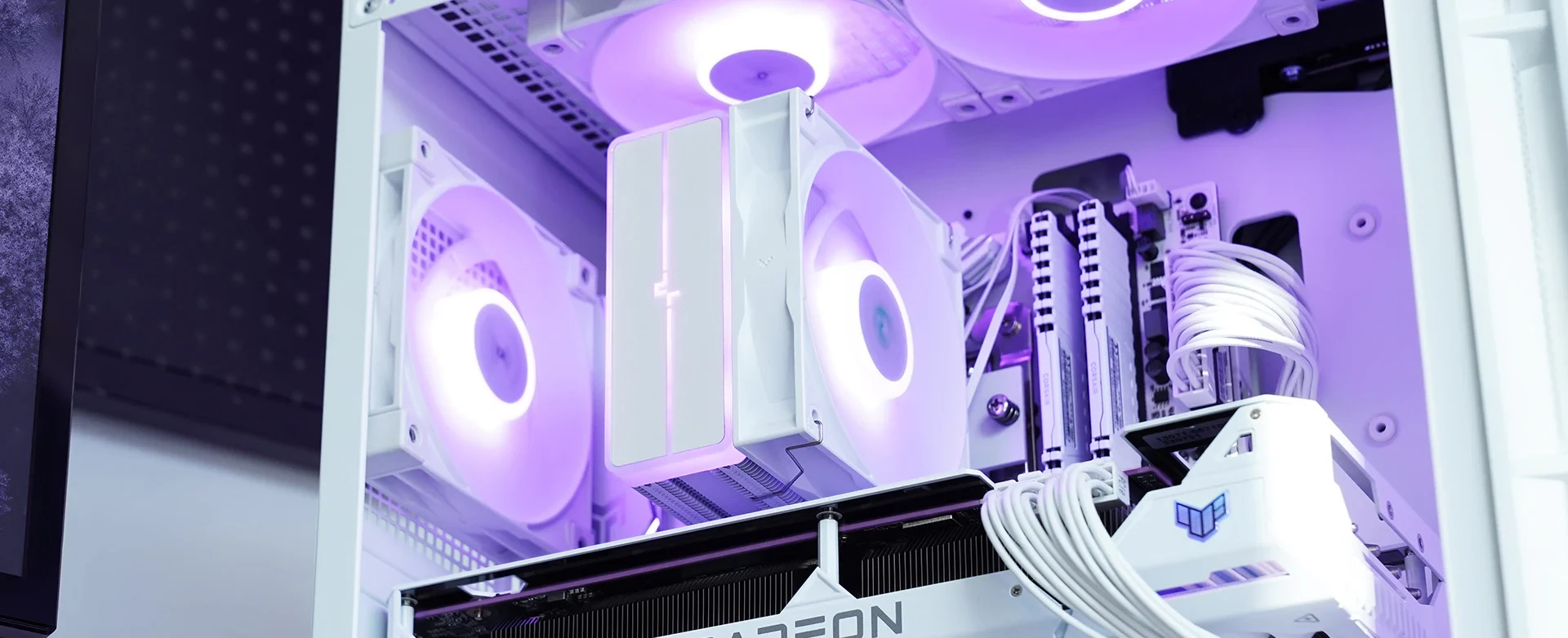 Охладител за процесор DeepCool AG400 White ARGB V2 CPU Cooler 