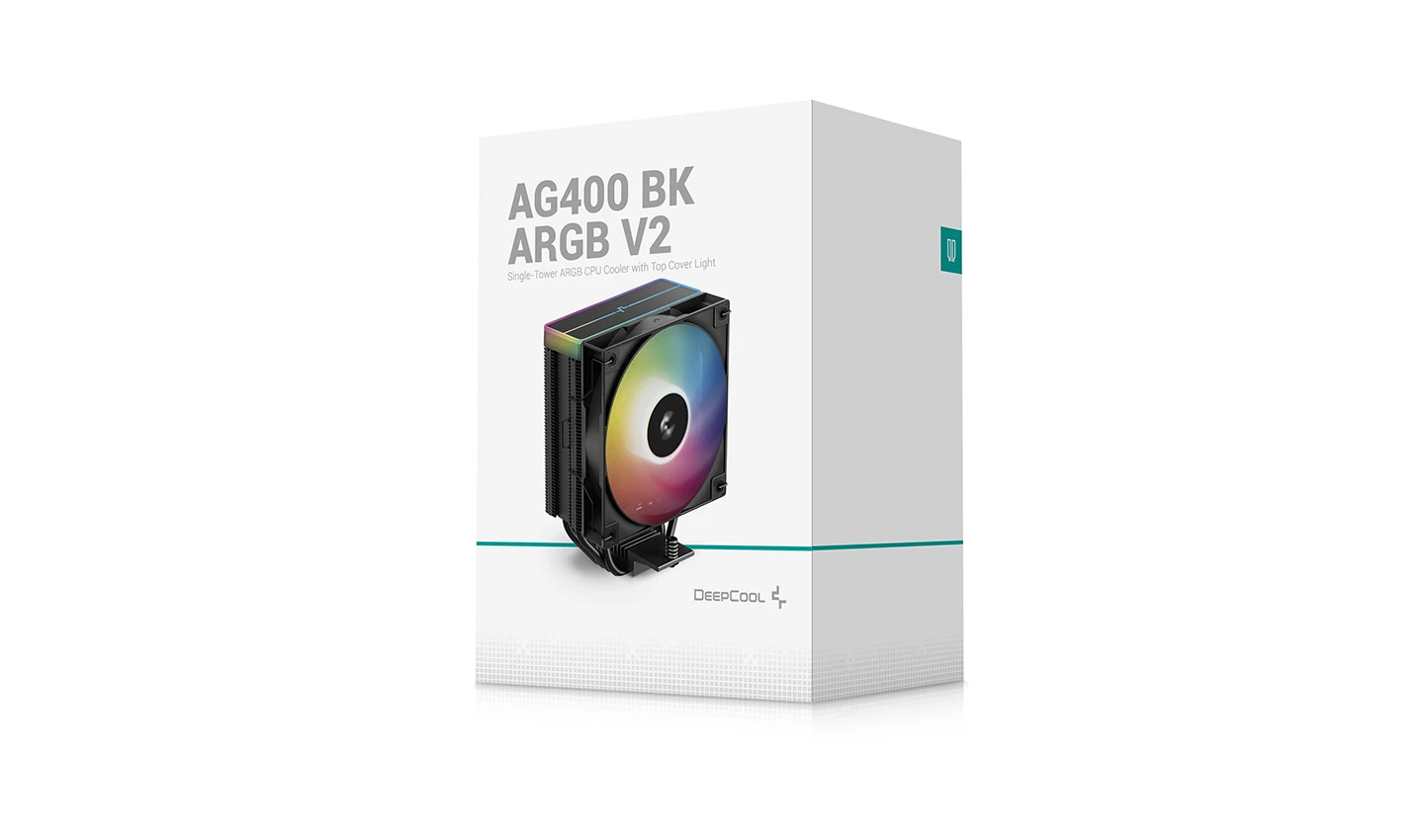 Охладител за процесор DeepCool AG400 Black ARGB V2 CPU Cooler