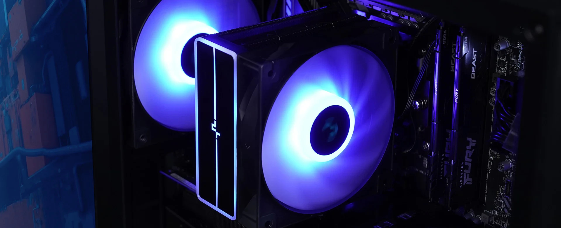 Охладител за процесор DeepCool AG400 Black ARGB V2 CPU Cooler
